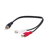 Wentronic AVK 105-020 0.2m RCA Male/Female Cable