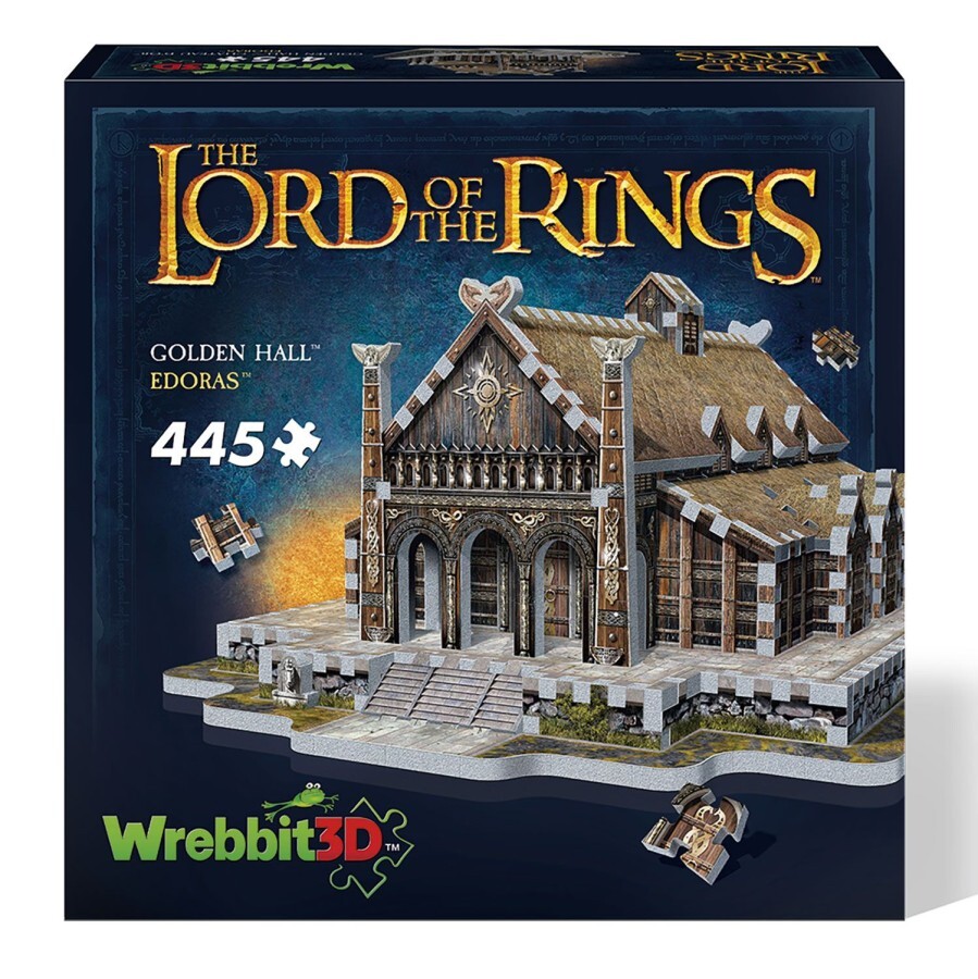 wrebbit 3D Puzzel - Lord of the Rings Edoras-Golden Hall (460 stukjes)