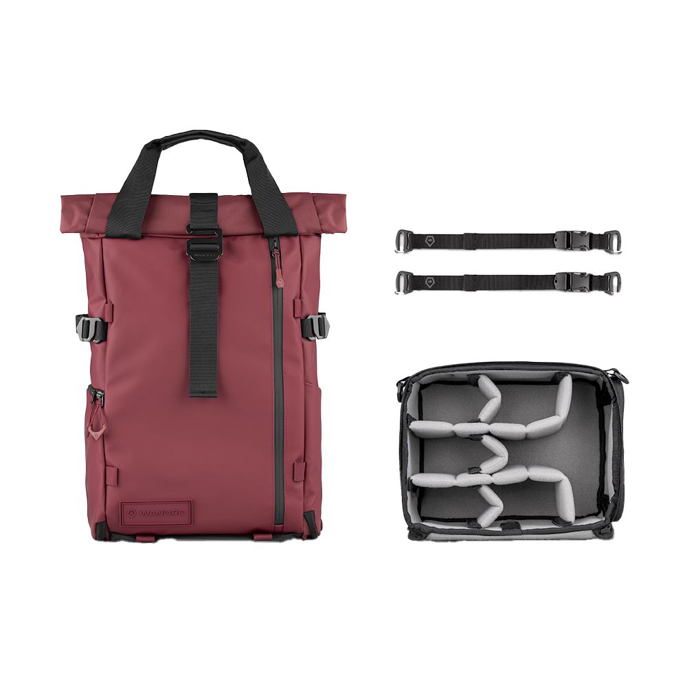 WANDRD PRVKE Photo Bundle Rugzak V4 - Rhone Burgundy - 21L