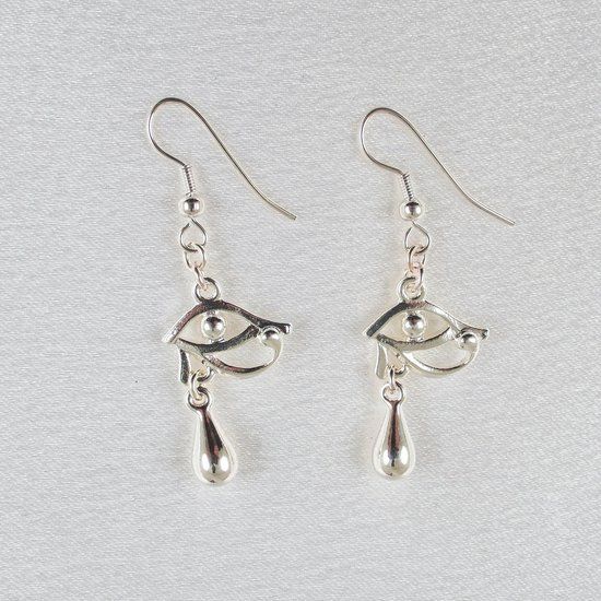 Sylvie Monthulé Oorbellen Eye of Horus Zilver