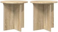 vidaXL Plantenstandaard 2 stuks Sonoma eiken 40 x 40 x 40 cm Bewerkt hout