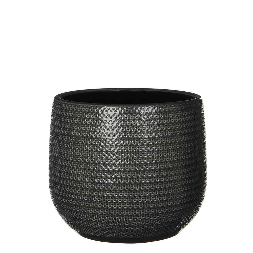 Mica Decorations Gabriel Ronde Pot Grijs - 20 x 25 cm - 8718861182057