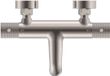 Wiesbaden Ribbd mit Thermostat Badewannenarmatur Mittelabstand 15 cm gebürsteter Stahl 29.5361