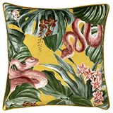 furn. Medinilla Polyester Gevuld Kussen, Polyester, Mosterd