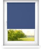 Fart Produkt Verduisteringsrolgordijn Zonder Boren - Rolgordijn Verduistering - 3 Soorten Montage, Zilveren Thermische Coating - Bosbes, 900x1900mm