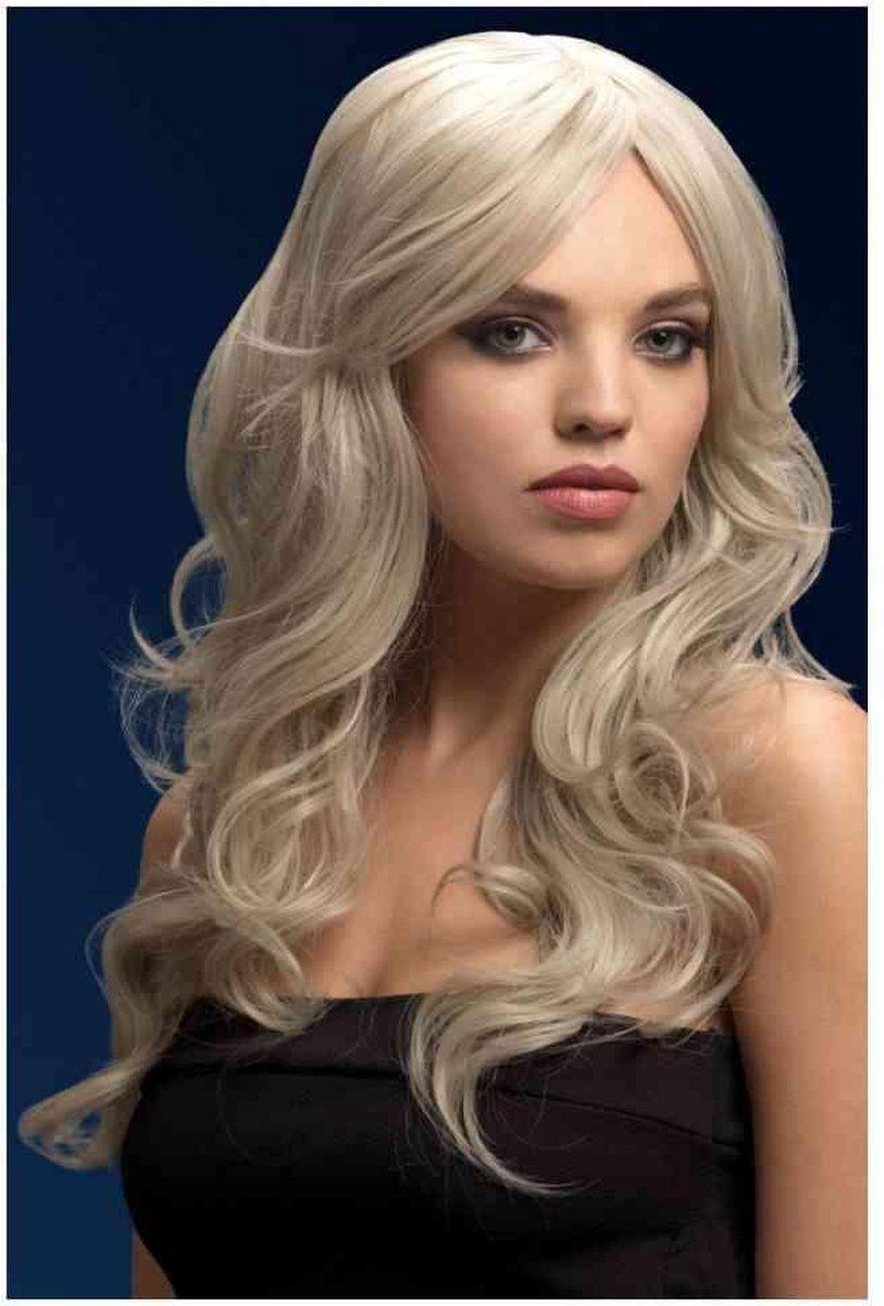Fever London Pruik Nicole Silver Blonde Wit