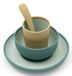 Jollein Toddler Dinner Set - Green Silicone - 0.5-4 Years