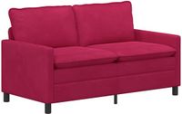 vidaXL Bank Wijnrood Fluweel 156 x 81 x 87,5 cm