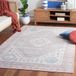 Safavieh Traditioneel tapijt Arizona Collection Marfil en Azul 160 x 160 cm