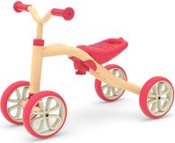Chillafish Loopfiets 1 jaar voor meisjes - Vierwieler loopfiets tot 3 jaar met opbergvak - Roze