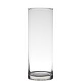 Hakbijl Glass Cilinder Design Bloemenvaas - transparant - glas - 9 x 24 cm - boeketten/bloemen/siertakken