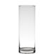 Hakbijl Glass Cilinder Design Bloemenvaas - transparant - glas - 9 x 24 cm - boeketten/bloemen/siertakken