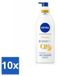 Nivea 10 x Q10 Verstevigende Bodylotion met Pomp - Vitamine C - 48 uur Hydratatie - Voor Normale Huid - 400 ml - Voordeelverpakking