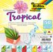 Folia Vouwblaadjes Tropical - 15x15cm - 50 vel