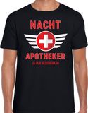 Bellatio Decorations Nacht apotheker - drugs dealer - verkleed t-shirt - zwart - voor heren - carnaval kleding - boeven kostuum M