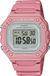 Casio Dameshorloge, quartz uurwerk, digitaal display, roze kunststof band-W-218HC-4AVDF