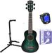 Fazley Sopraan Ukelele - incl. tas, tuner, snaren en standaard - Groen