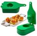 Sans marque 2 pièces fabricant de boulettes de viande façonneur de boulettes de viande outil de presse à boulettes de viande pour faire des boulettes de viande fabricant outil moules à boulettes de viande pour la cuisson plastique vert