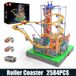 Montagnes russes électriques – Kit de construction modèle 11023 – Batterie au lithium – Petites briques de construction – Emballage d'origine