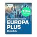 Simmetry Europe Plus gegevens eSIM, 10 GB, 180 dagen, compatibel met eSIM-compatibele iOS- en Android-apparaten, hotspot sharing toegestaan, ideaal voor lange reizen of langdurig gebruik.