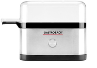 Gastroback Design Mini Eierkoker - 3 Eieren - 350W - Zwart/RVS
