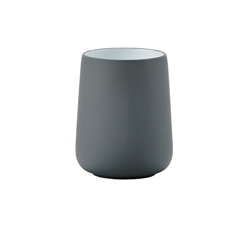 Zone Nova Tandenborstelbeker - Grijs - Porselein - 11 cm