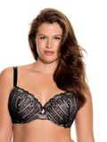 Dorina T-shirt BH met beugel - Rachel - 100C - Zwart