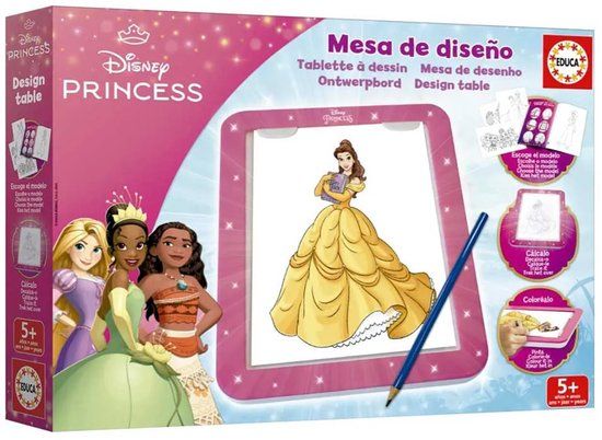 Educa Disney Prinsessen Ontwerptafel Educatief Spel Roze Kinderen