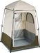 Tente de douche pour le camping, 1 espace, tente d'intimité pliable avec vestiaire, y compris piquets, cordes, sac de transport et tige de renforcement. Fabriqué en tissu Oxford 210D avec revêtement argenté, adapté au camping, à la plage et à la pêche