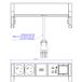 Bachmann DESK2 2xUTE 1xUSB A/C 22W 1xCM 0,2m GST18 RAL9005