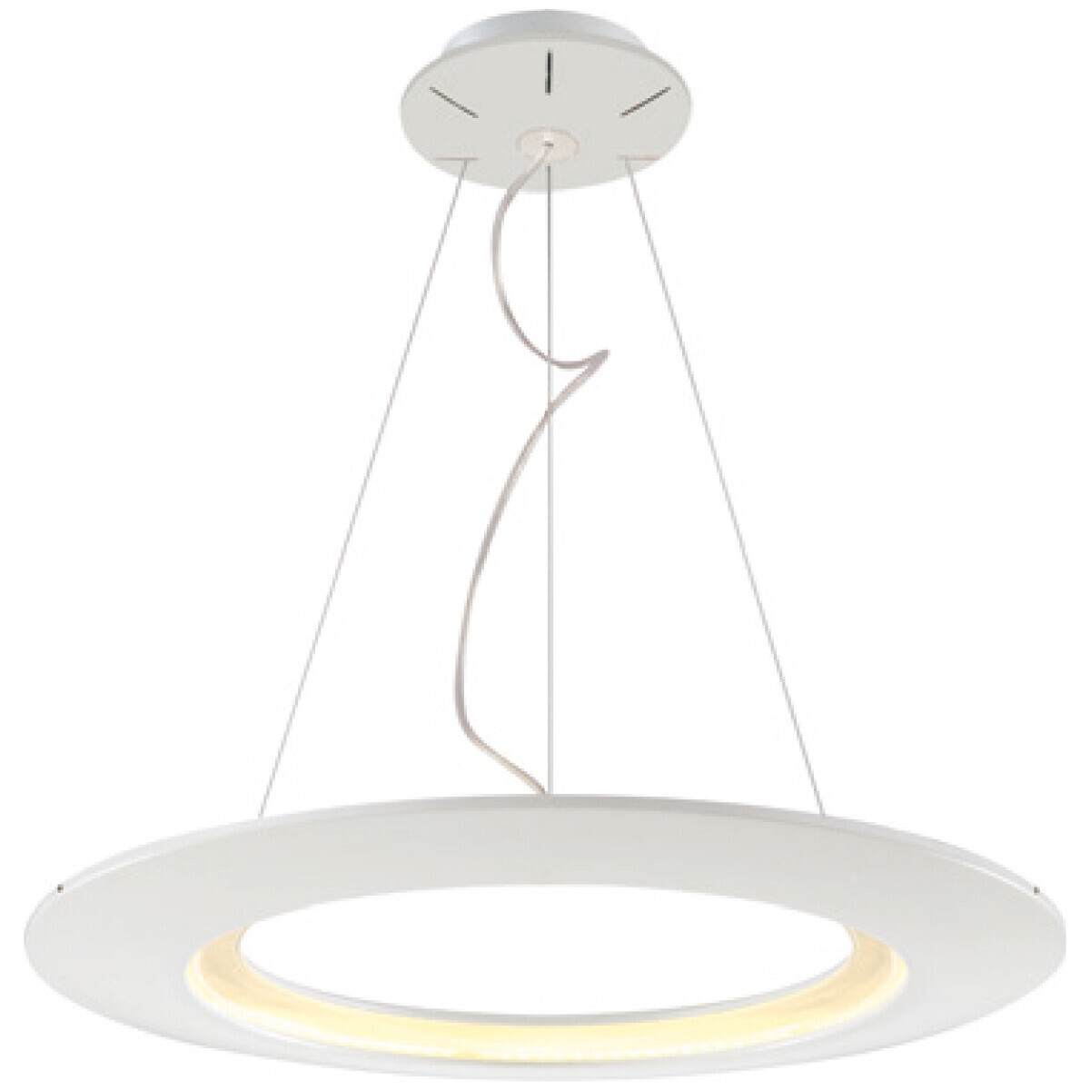 BES LED LED Hanglamp - Hangverlichting - Concepty - 35W - Natuurlijk Wit 4000K - Wit Aluminium