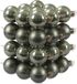 Othmar Decorations kerstballen - 36x st - graniet groen - D6 cm - glas