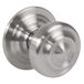 Amig Messing Deurknop - Stalen Voet - Diameter handgreep 70 mm - Inclusief bevestigingsschroef en moer - Ideaal voor voordeuren - Afwerking: Mat Chroom
