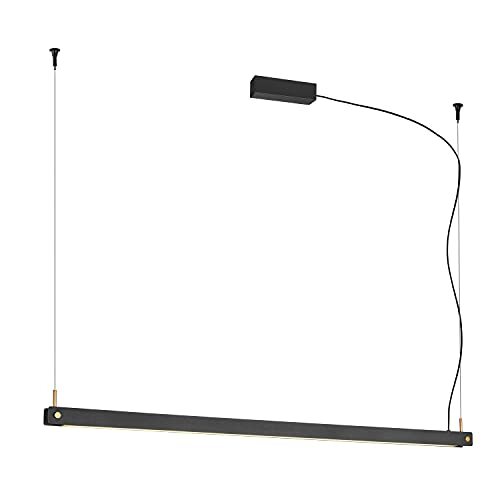 SLV pendelarmatuur NOYA PD PHASE/woonkamerlamp, binnenverlichting, hangarmatuur eetkamer, led, plafondarmatuur / 2700/3000K 32 W 1861-2025 lm zwart dimbaar 115 graden