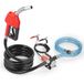VEVOR Pompe de transfert de carburant électrique portable 12 V CC 8 GPM 30 L/min 1/5 CV buse de carburant arrêt automatique, long tuyau d'entrée et de sortie, pour mélange d'essence, diesel, kérosène, méthanol