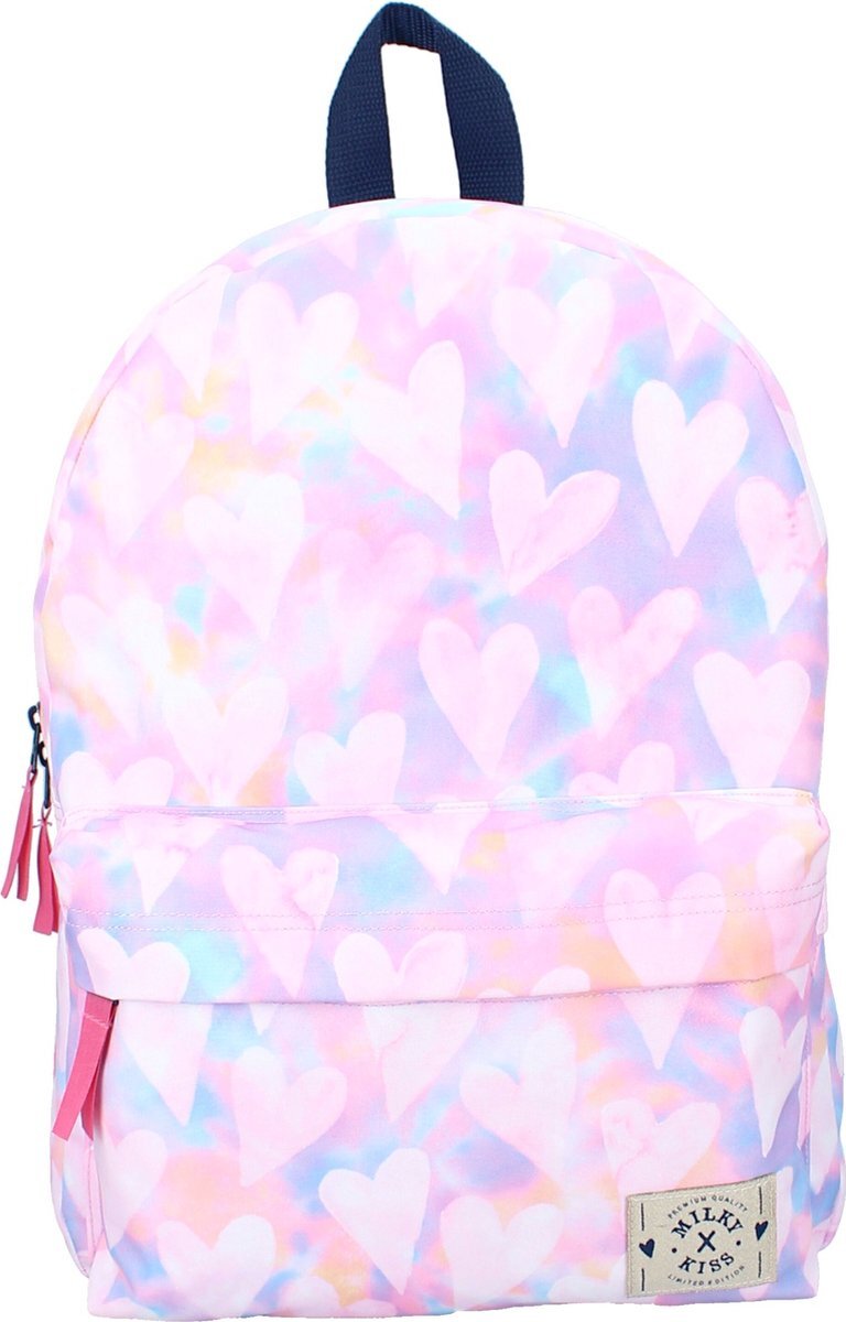 Milky Kiss Clever Girls - Rugzak - Schooltas meisje - Multi - Hartjes