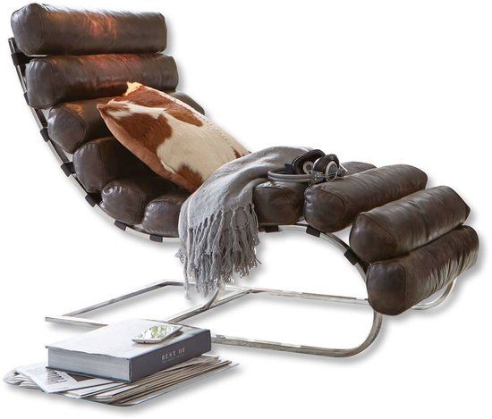 LOBERON Lounger Davyss donkerbruin