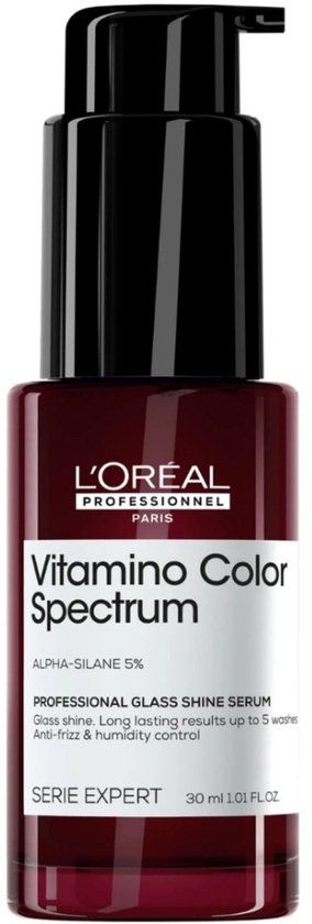 L'Oréal Professionnel Glass Shine Serum - Beschermt tegen UV-stralen, frizz en hitte - Glanzend haar - Vitamino Color Spectrum - 30 ml