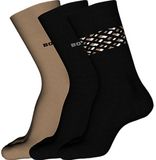 Hugo Boss Coffret Chaussettes Homme 3-Pack Noir / Beige