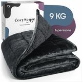 CozySense® Verzwaringsdeken 9kg - 200x200cm - Zwart