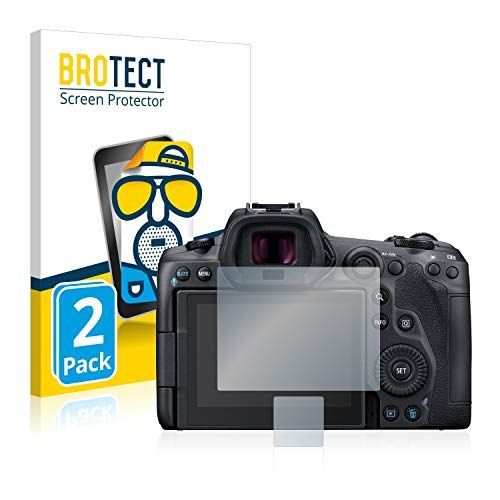 brotect 2x Antireflecterende Beschermfolie compatibel met Canon EOS R5 Anti-Glare Screen Protector, Mat, Ontspiegelend