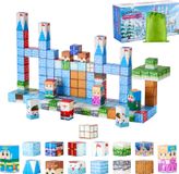 VEVOR Blocs de construction magnétiques, set de 150 pièces "Château de Glacier
