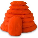 Lex & Max Hondenkussen Tivoli Oranje - Ovaal - 100cm