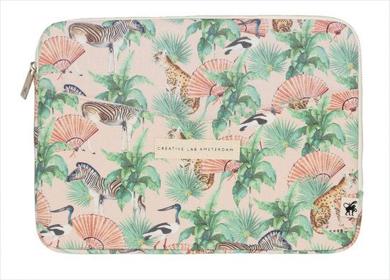 Generiek Luxe Laptophoes - Sweet Jungle - 13 INCH