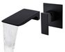 Robinet de bain mural avec bec cascade en laiton