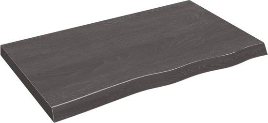 vidaXL Wandschap - Eikenhout - Donkerbruin