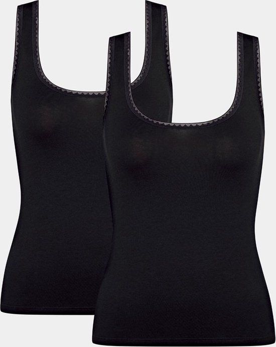 Sloggi Basic Midi GO Organic Briefs 2-Pack - Black - Women's XL