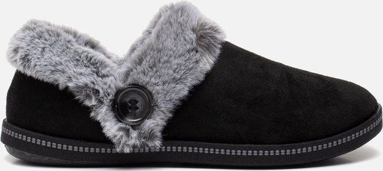 Skechers Cozy Campfire dames pantoffels - Zwart - Maat 38