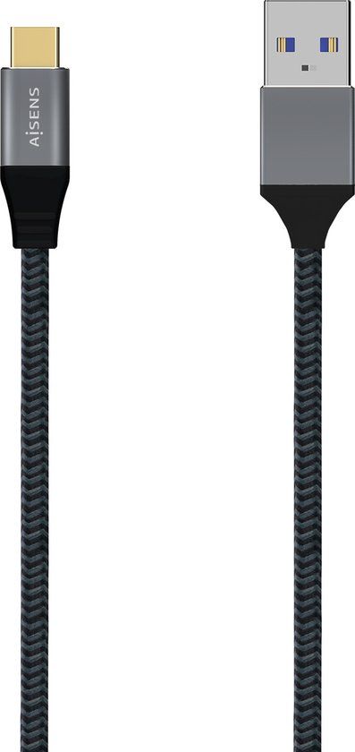 AISENS A107-0632 USB-C naar USB-C Kabel - 1.5m - Grijs