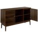 HOME DECO FACTORY, HD0561, Elegante Tiffany buffet in bruin hout, veelzijdig opbergmeubel voor eetkamer of woonkamer, gemakkelijk te onderhouden, afmetingen 120x70x40 cm, bruin